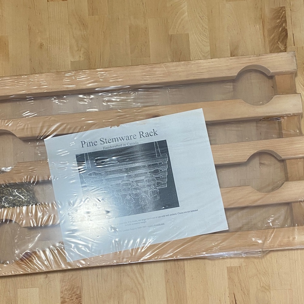 You Are Creative ❤️Natural Wood Stemware Rack - Picture 2 of 3